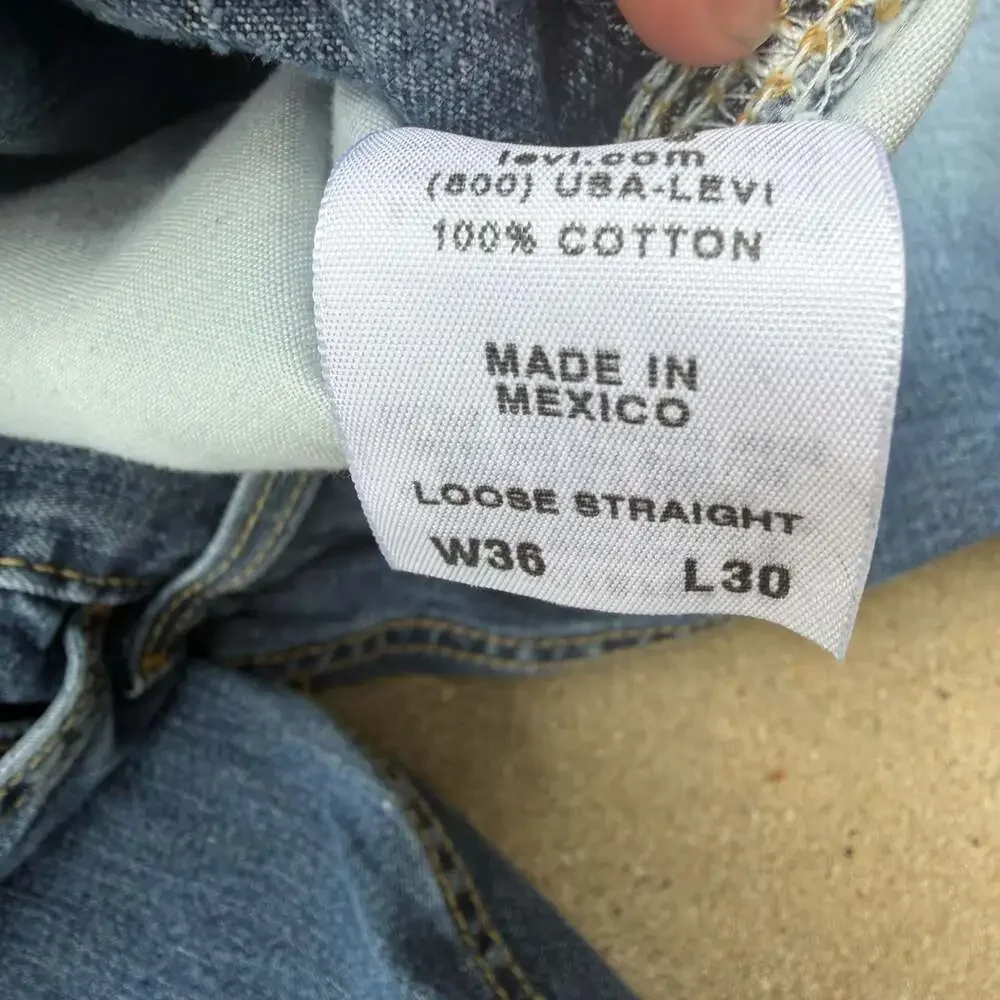 Levi's Carpenter Y2K Loose Straight Fit Denim Workwear Jeans